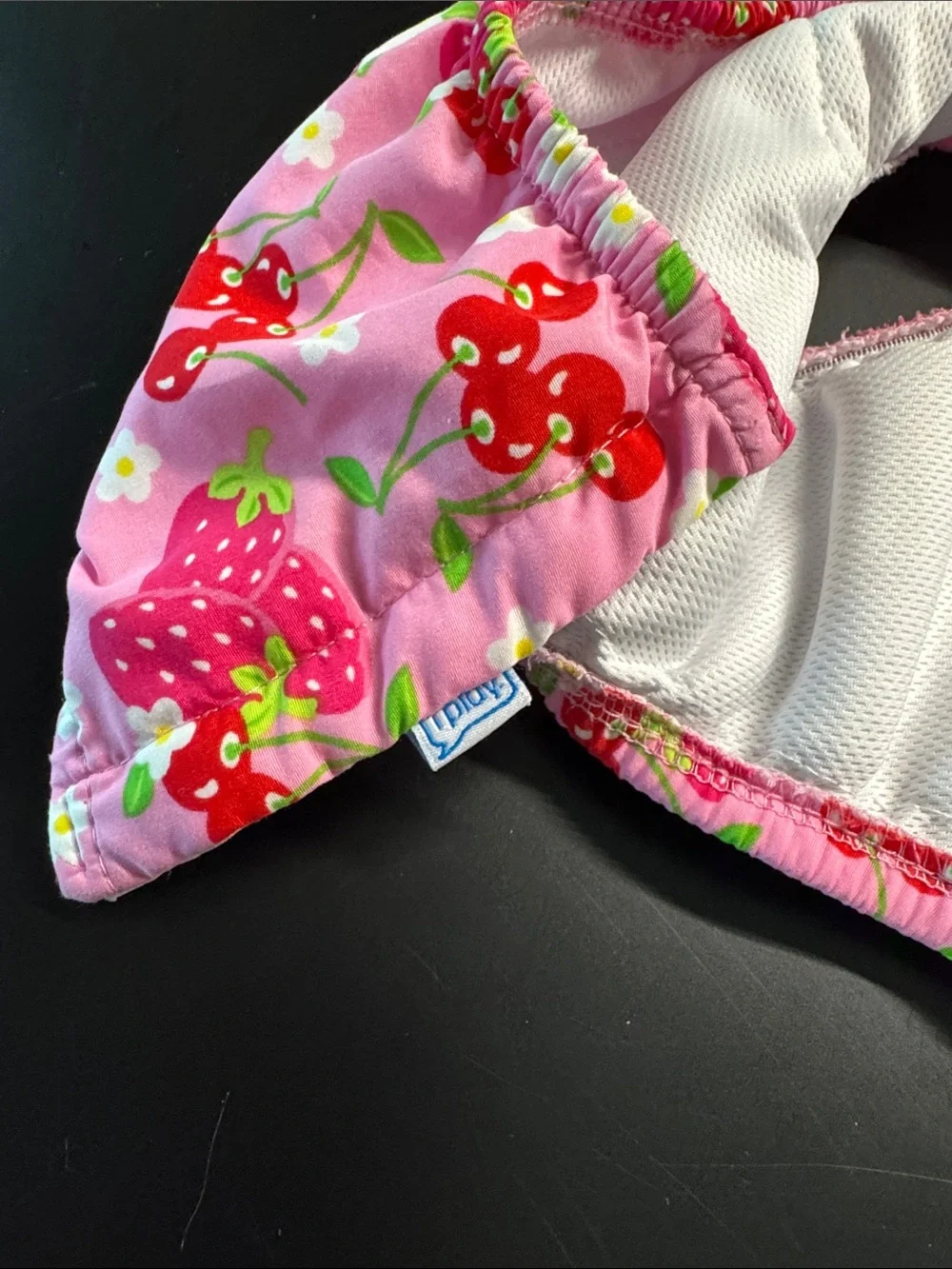 iplay Toddler Pink Strawberry & Cherry Ruffle Swim Diaper Cover - 4T
